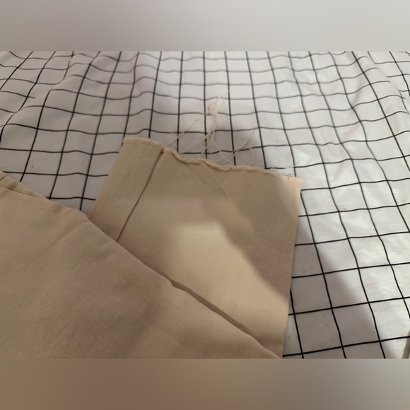 Oak & Fort Wide Leg Cream Pants - Picture 3 of 4